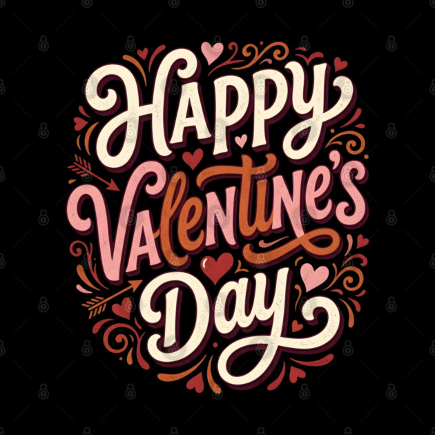 Happy Valentine's Day by Creatifly Graphic Tees