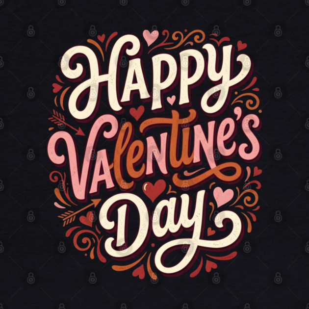 Happy Valentine's Day by Creatifly Graphic Tees