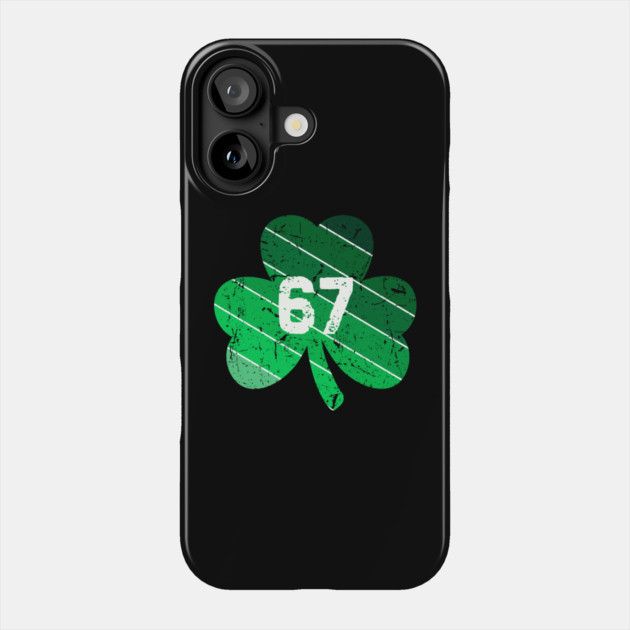 Vintage Shamrock 67 Phone Case by Creatifly Graphic Tees