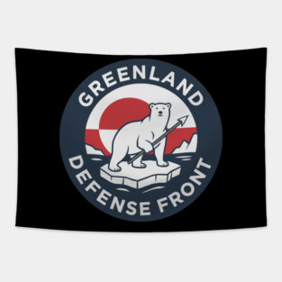 Greenland Defense Front Tapestry