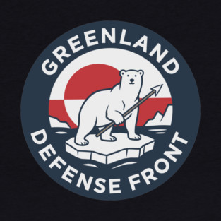 Greenland Defense Front Baseball T-Shirt