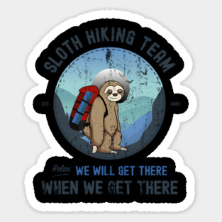 Sloth Hiking Sloth Hiking Team Sticker