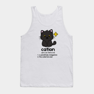 (Black) Cation - the cutest ion ever Tank Top