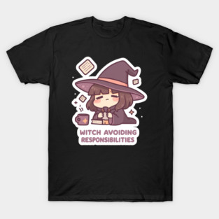 Witchcore | Witch avoiding responsibilities [A] T-Shirt