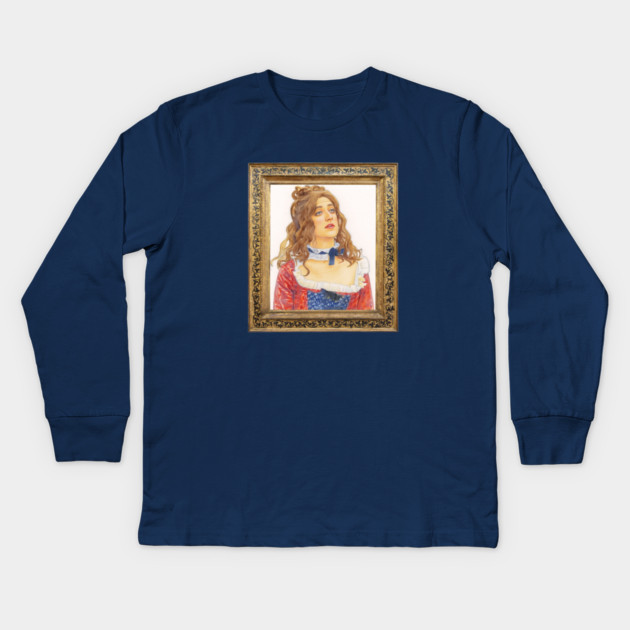 Kirk - Woman of questionable morals Kids Long Sleeve T-Shirt by Stars Hollow Mercantile