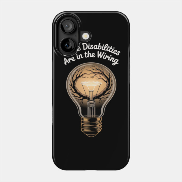 Invisible Disability Neurodiversity Disability Awareness Day Phone Case by Ink Lines