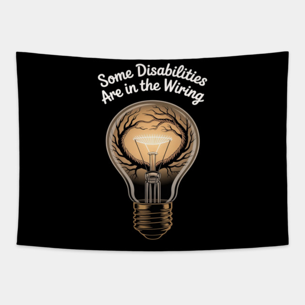Invisible Disability Neurodiversity Disability Awareness Day Tapestry by Ink Lines