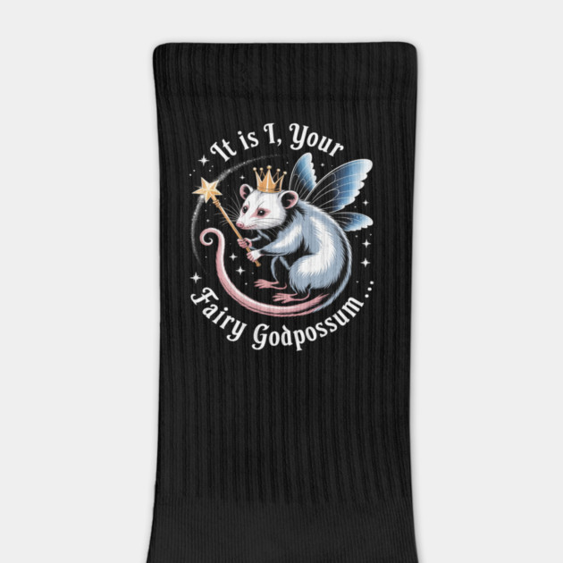 It Is I Your Fairy Godpossum Funny Opossum Spirit Animal by Ink Lines