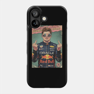 Max Verstappen Middle finger COmics Phone Case