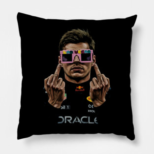 Max Verstappen Middle finger 90s Pillow