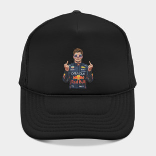 Max Verstappen Middle finger COmics Retro Hat
