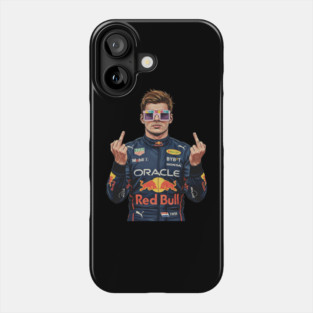Max Verstappen Middle finger COmics 90s Phone Case