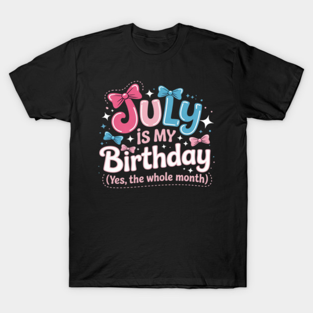 JULY Is My Birthday Yes the Whole Month Funny - July Is My Birthday Yes ...