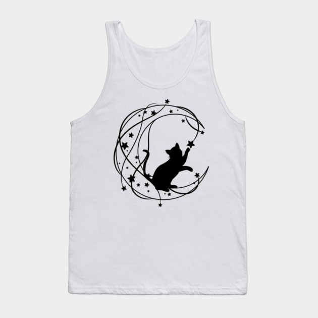 Lunar Cat Tank Top by Champanie's Store