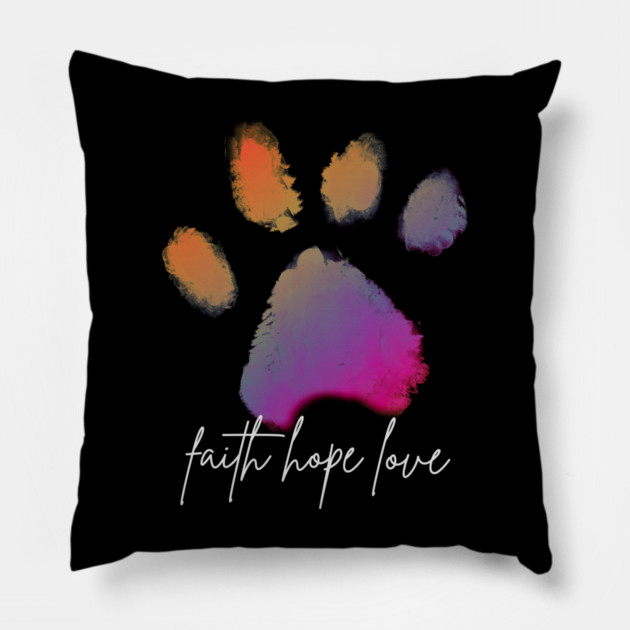 Paws of Promise Pillow by Champanie's Store