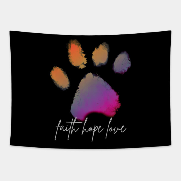 Paws of Promise Tapestry by Champanie's Store