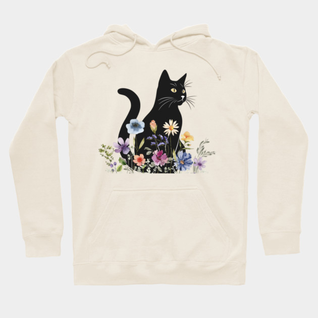 Midnight Blooms Hoodie by Champanie's Store