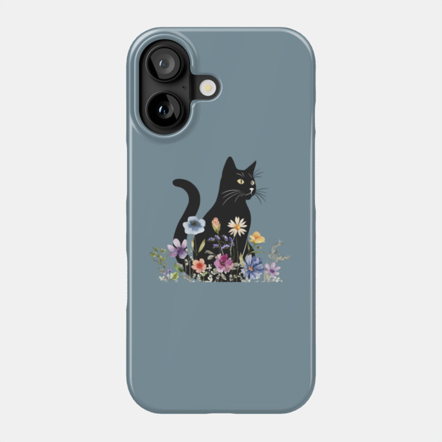 Midnight Blooms Phone Case by Champanie's Store