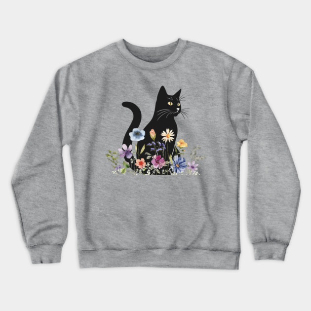 Midnight Blooms Crewneck Sweatshirt by Champanie's Store