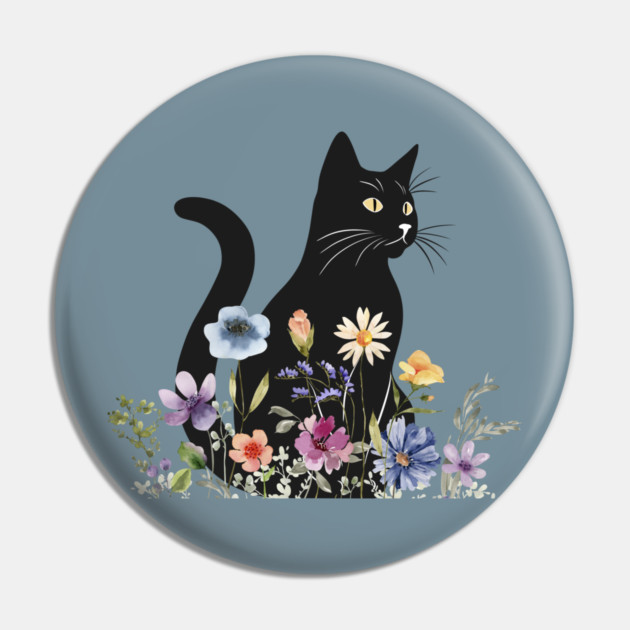 Midnight Blooms Pin by Champanie's Store