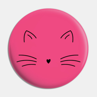 Elegant Minimalist Cat Line Art Pin
