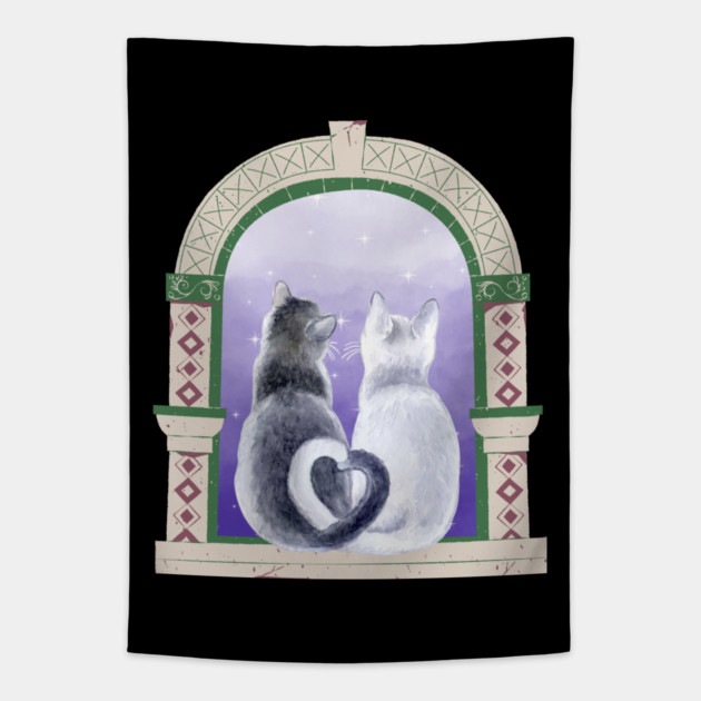 Paws & Stardust Tapestry by Champanie's Store