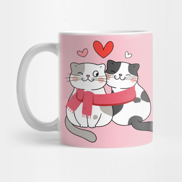 Romantic Kitty Couple by Champanie's Store