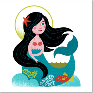 Mermaid Posters and Art