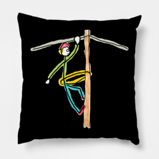 Lineman Stickman Pillow
