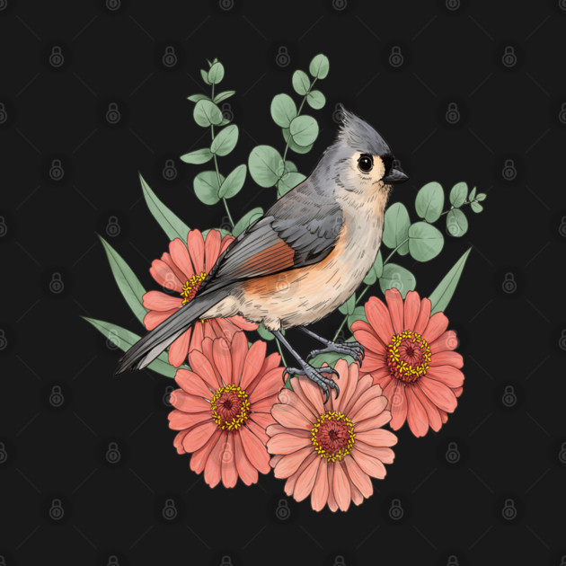 Vintage Tufted Titmouse Garden Art by BirdsnStuff