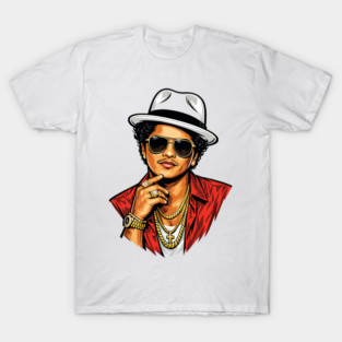 Bruno Mars vector style T-Shirt