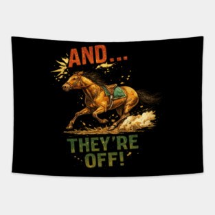 horse racing toddler kids boys girls Tapestry