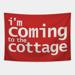 Heated Rivalry I'm Coming to the Cottage Tapestry