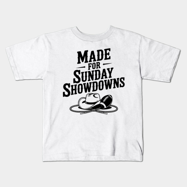 Made for Sunday Showdowns Kids T-Shirt by Frank Ring