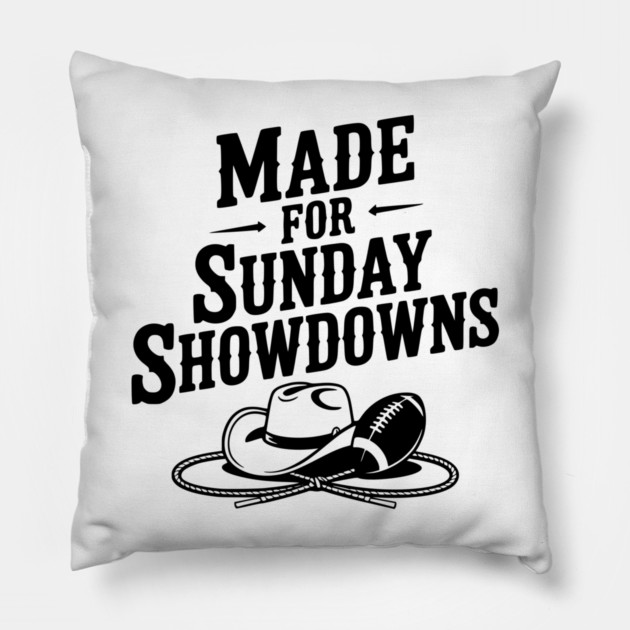 Made for Sunday Showdowns Pillow by Frank Ring