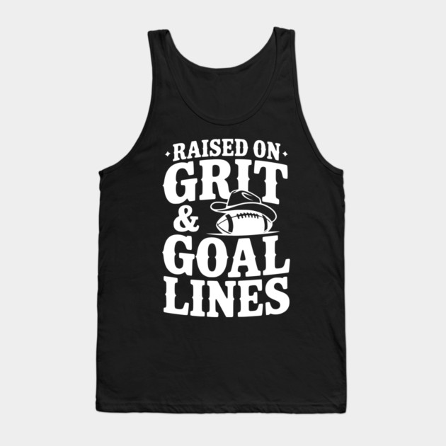 Raised on Grit & Goal Lines Tank Top by Frank Ring