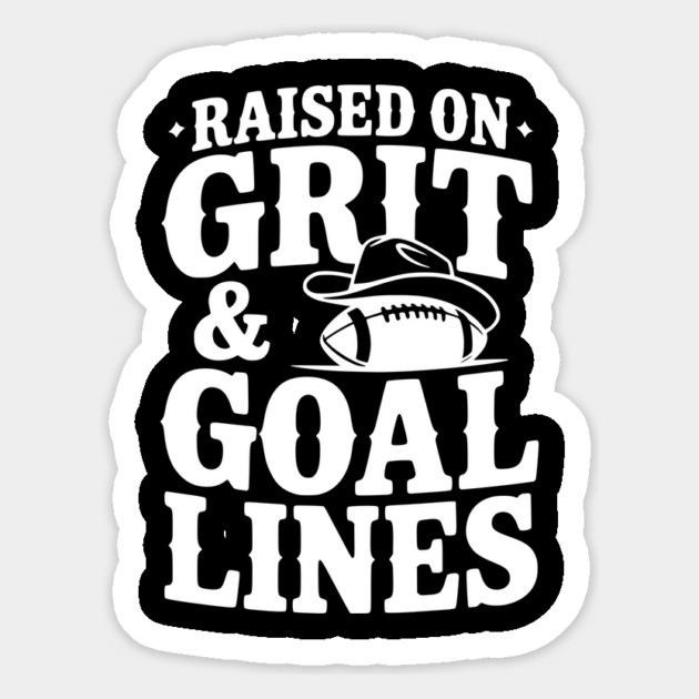 Raised on Grit & Goal Lines Magnet by Frank Ring