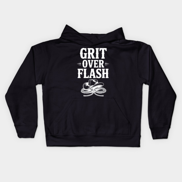 Grit Over Flash Kids Hoodie by Frank Ring