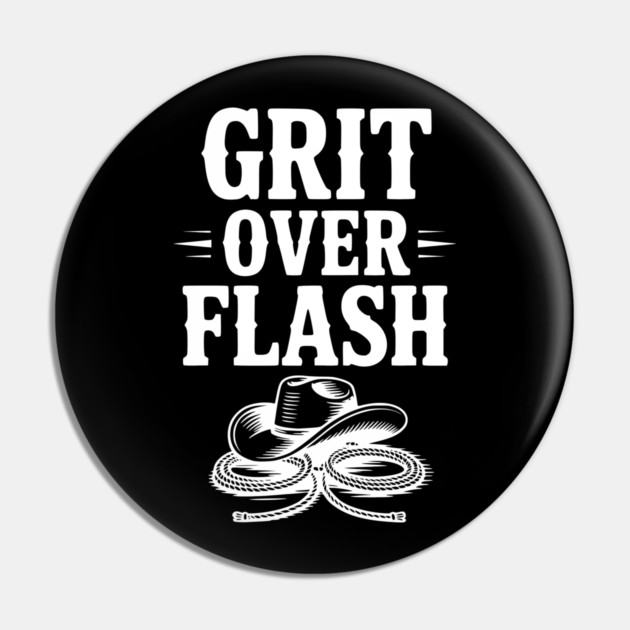 Grit Over Flash Pin by Frank Ring
