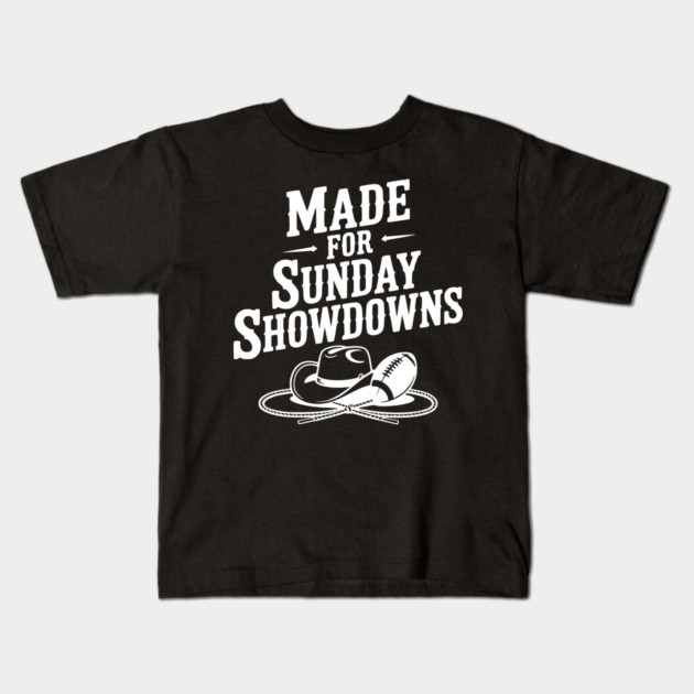 Made for Sunday Showdowns Kids T-Shirt by Frank Ring