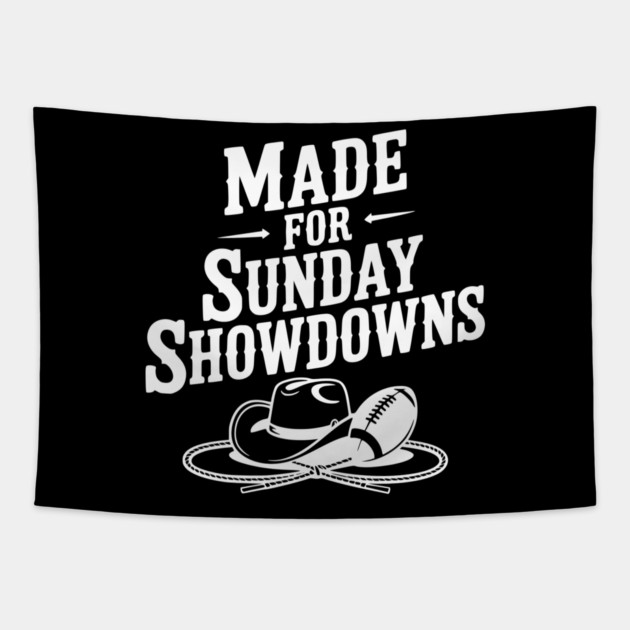 Made for Sunday Showdowns Tapestry by Frank Ring