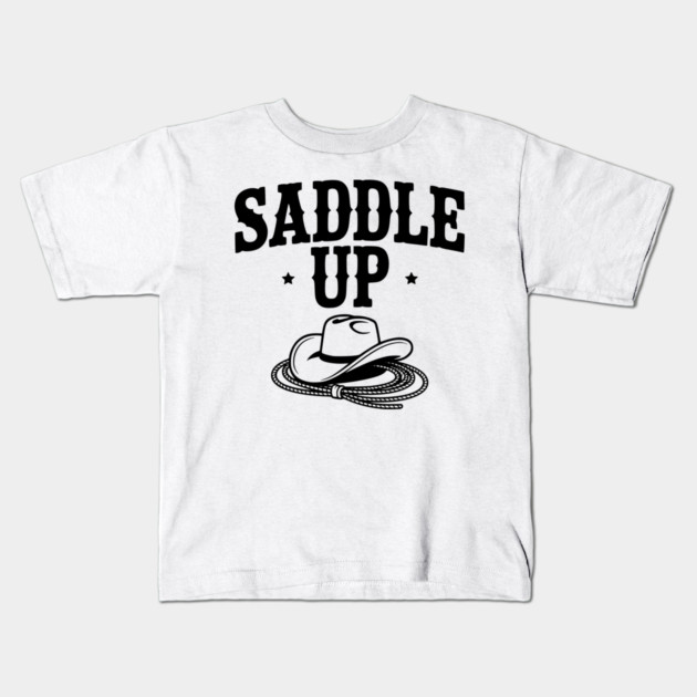 Saddle Up Kids T-Shirt by Frank Ring