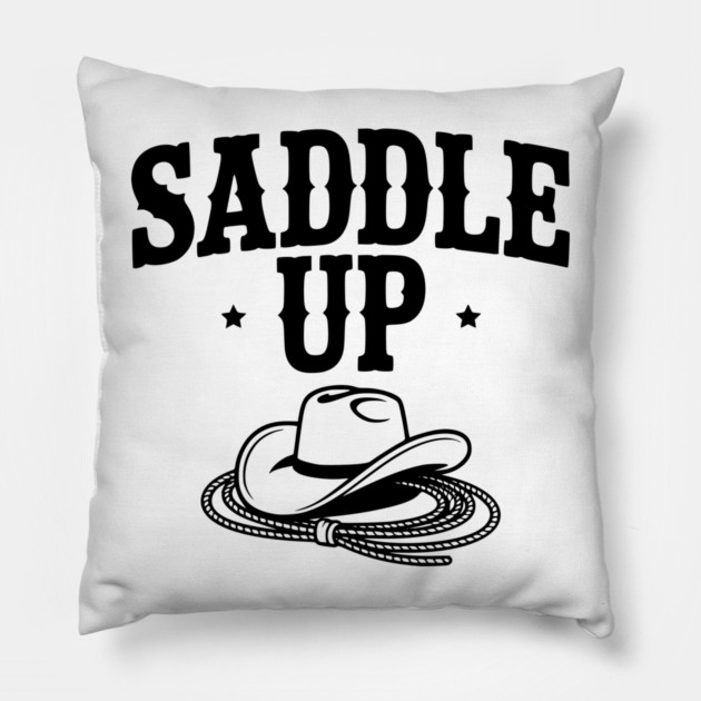 Saddle Up Pillow by Frank Ring