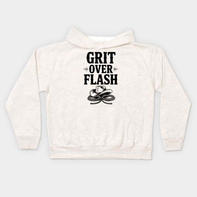 Grit Over Flash Kids Hoodie by Frank Ring