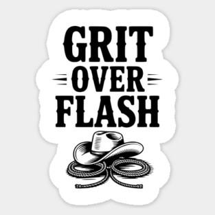 Grit Over Flash Sticker