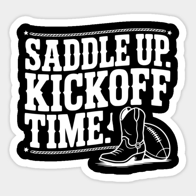 Saddle Up. Kickoff Time. Magnet by Frank Ring