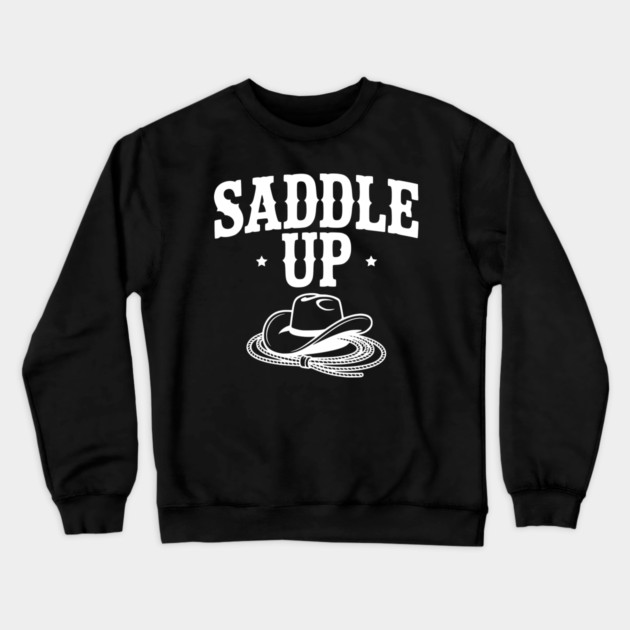 Saddle Up Crewneck Sweatshirt by Frank Ring