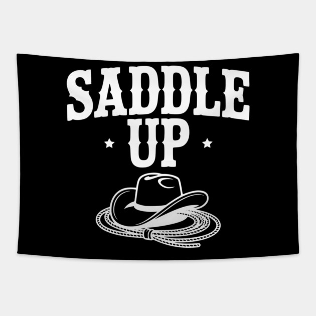 Saddle Up Tapestry by Frank Ring