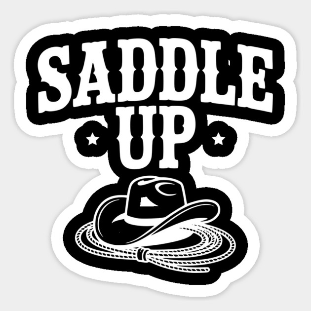 Saddle Up Sticker by Frank Ring