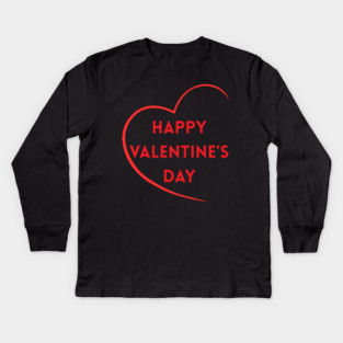 Happy Valentine’s Day Kids Long Sleeve T-Shirt
